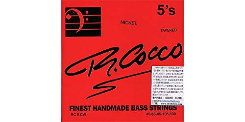 R COCCO (`[hRR) 5x[X RC5CWT N BASS 5-STRINGS NICKEL ROUND WOUND Taper Core