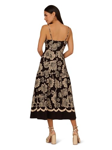 Image of Adrianna Papell Printed Midi Dress