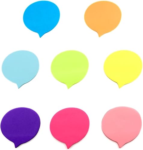 Saktopdeco Notas adhesivas de burbujas coloridas divertidas notas adhesivas de pensamiento, nube, notas adhesivas de 3 x 3, notas autoadhesivas para disponible en Yaxa Costa Rica