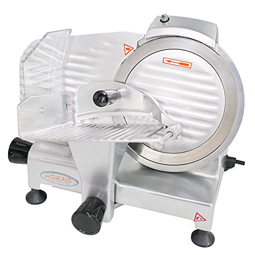 Hakka 9-Inch Anodized Aluminum Commercial Meat Slicer and Food Slicer