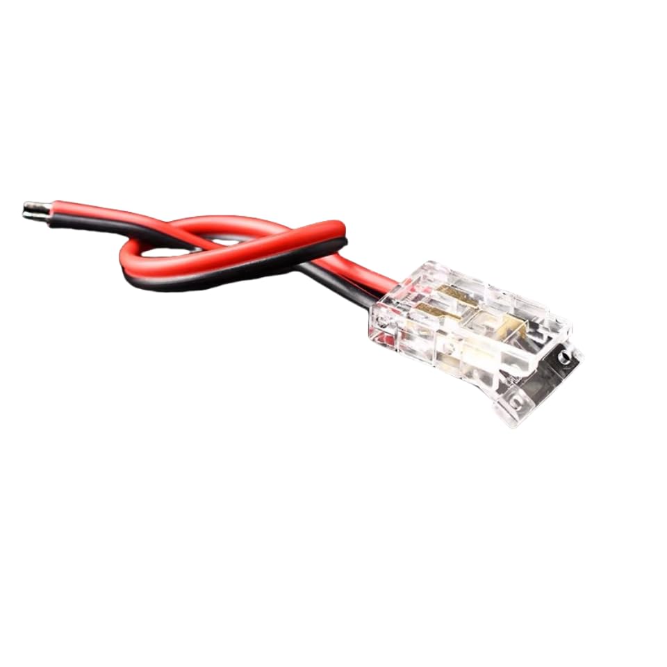 Amefil 2-pin 5mm 10CS COB LED Connector, with Seamless Connector and Double Extension Cable Strip to Cable Connector - Image 2