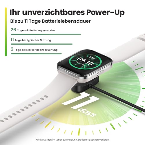 Amazfit Bip 5 Unity Smart Watch Fitness-Aktivitäts-Tracker mit 11-Tage-Akku, 120+ Sportmodi, Bluetooth-Telefonanrufe, Gesundheitsüberwachung, anpassbare Watch Faces
