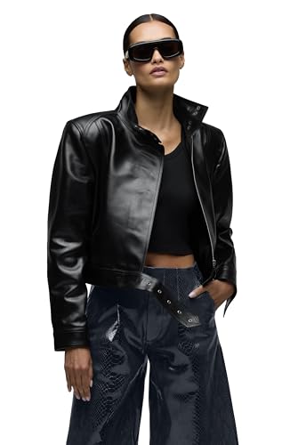 HUDSON Women's Brooks Nader Sarah Jane Leather Jacket - Main Image