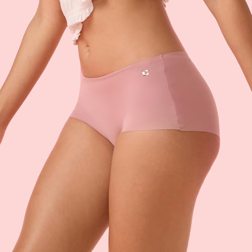 Image of Enamor Innovations Invisi, All Day Comfort, Mid Waist Boyshorts Panty for Women - No Visible Panty Lines, Breathable, Sweat Wicking, Free Cut, Full Coverage - PS40
