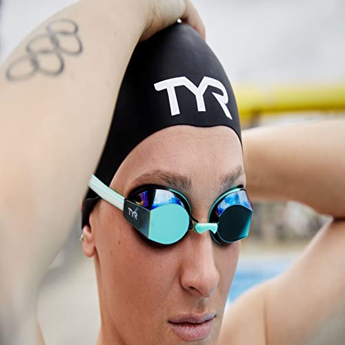 Image of TYR Womens Black Ops 140 EV Goggles - Competition Swim Goggles | Contoured Low-Profile Fit | 140 Peripheral Vision | Durafit Silicone Gaskets | Anti-Fog | 4 Nosebridges | UVA /UVB