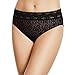 Wacoal Women's Halo Hi-Cut Brief, Black, X-Large