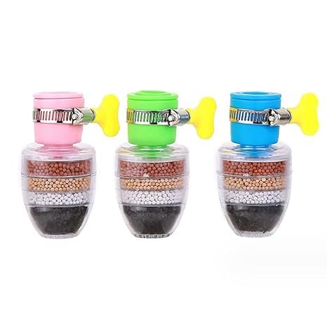 Magic Charcoal Water Filter, Carbon Water Filter Faucet, Water Tap Activated Carbon Clean Purifier Cartridge, 6 Layer Carbon Faucet Water Filter