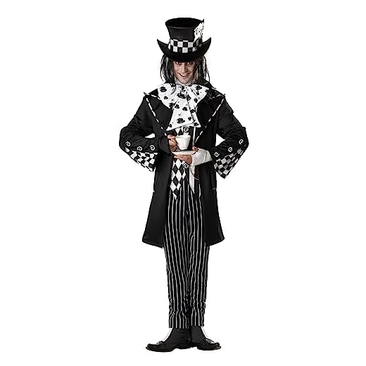 Dark Mad Hatter Costume Large