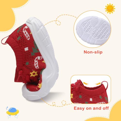 Image of LeIsfIt Toddler Shoes Boys Girls Wide Toe Box Breathable Slip-On Sneakers Kids Lightweight Barefoot Feel Shoes for Everyday Play
