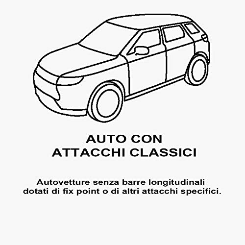 Barre Portatutto per auto - 500L Trekking Dal 2013 In Poi 5 porte, Robuste Facili da montare, Resistenti per Viaggi Sicuri