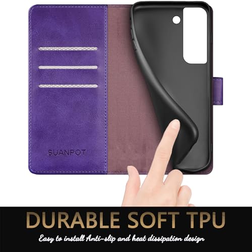 Étui portefeuille Samsung S22 protégeant des chocs - 7