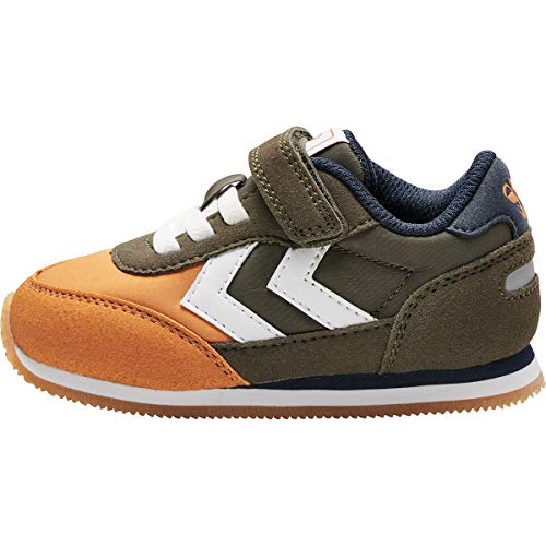 hummel Reflex Infant Babyschuhe Kinderschuhe Sneaker grün/orange/blau 206809-8288, Schuhgröße:26 EU