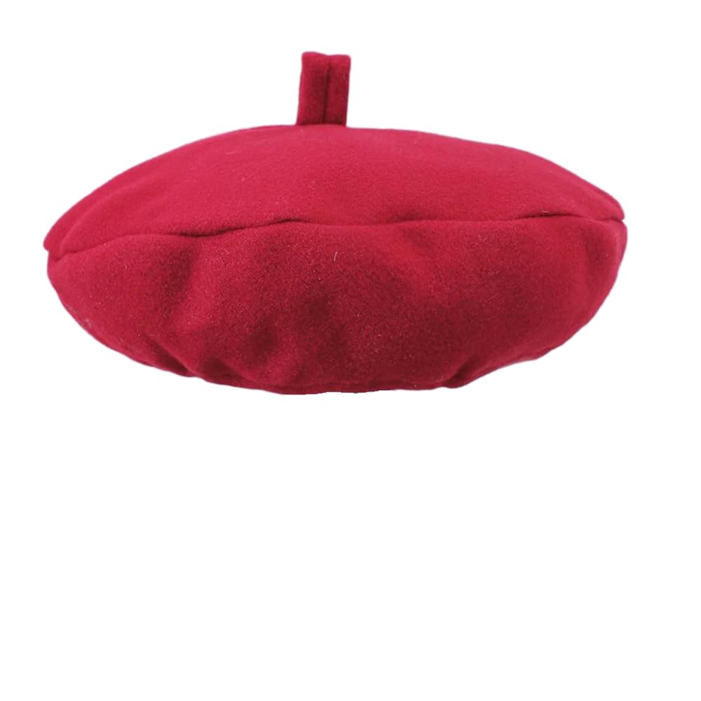JCVBN Zestaw płaszczy polarowych dla młodych dziewczynek, czerwony beret, kurtka zimowa, jesienna kurtka z długim rękawem, ciepła odzież wierzchnia, dziewczęcy strój księżniczki