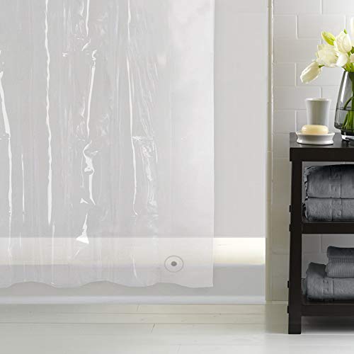 Zenna Home Heavyweight 8-Gauge Eva Stall Shower Liner With Weighted Hem And Rustproof Metal Grommets, Clear, 54 X 78 Inches #TOP2