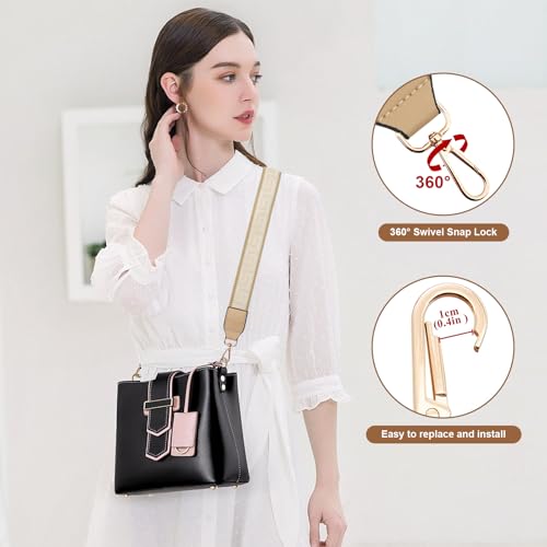 Image of Long Keeper Purse Strap Wide 3.8cm Shoulder Strap Crossbody Bag Strap Replacement Adjustable Guitar Straps for Women Handbags