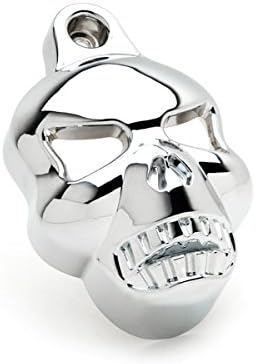 Krator NP001 Chrome Skull Horn for Stock Cowbell Horns Cover (Harley Davidson Motorcycle 1992-2013) Cover