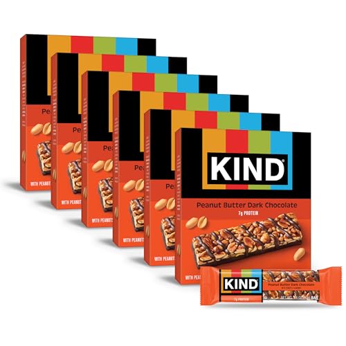 KIND Nut Bars, Peanut Butter Dark Chocolate, Healthy Snacks, Gluten Free, 8g Protein, 36 Count - image 1