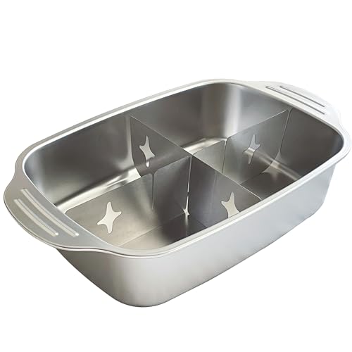 おでん鍋 仕切り鍋 4グリッド 両手鍋 ステンレス鋼 IHクッカー対応 直火対応 中華火鍋 卓上鍋 スパイシー鍋 関東煮 多用途おでん鍋 卓上万能鍋 しゃぶしゃぶ鍋 仕切り付 業務用 家庭用