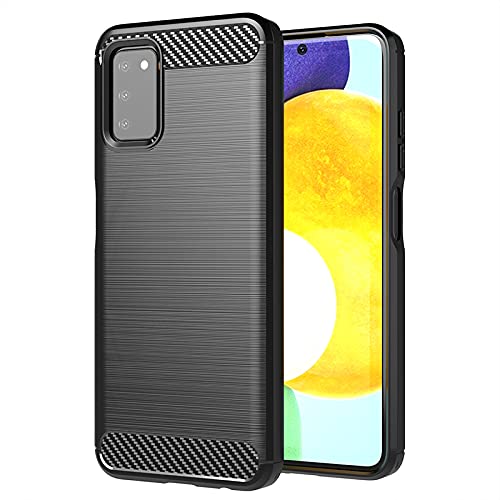 Carbon Fiber Case Compatible with Samsung A03S Case US Version Soft Case Heavy Duty Shockproof Bumper Back Protector Cover Phone Cases