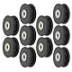 Keenso Riemenscheibe Umlenkrolle, 10 Stück 50mm Nylon Lager Universallager Riemenscheibe für Gym Fitnessgeräte Garagentor Kabelmaschine Drahtseilrolle Fitness-Kombinationen