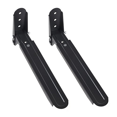 Maclean MC-776 B B Mikrowellenhalter Mikrowellenhalterung bis 20kg Einstellbare Länge Grillofen Kaffeautomat Wandhalterung