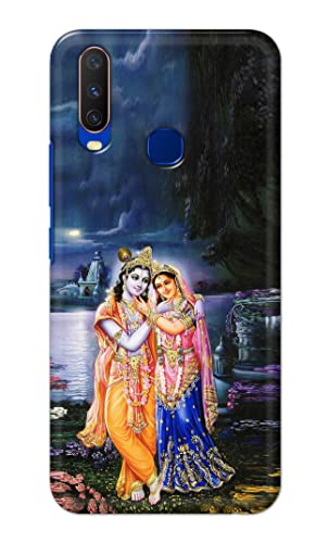 Image of Printed Hard Back Cover Case for Vivo Y15 | Vivo Y17 | Vivo Y11 | Vivo U10 | Vivo Y12 | Vivo Y12i Back Cover (Radha Krishna) -1803