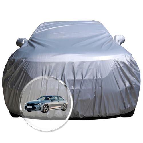 Image of NEODRIFT 'CrystalTech' Car Cover for BMW 3 Series GL - LWB (100% Water-Resistant, All Weather Protection, Tailored Fit, Multi-Layered & Breathable Fabric) (Colour: Crystal Silver)