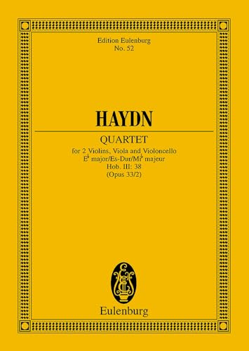 String Quartet in E-flat Major, Op. 33/2: Study Score (Edition Eulenburg)