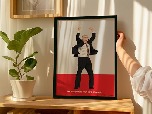 Image of QUOTE - UNQUOTE ART, Manchester United Merchandise, Sir Alex Ferguson, Manchester United Poster, 11x14 inches, Black Frame