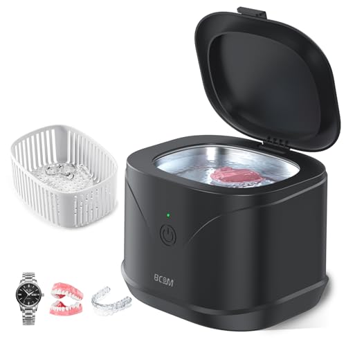 BCOM Jewelry Cleaner, 46kHz Professional Portable Ultrasonic Retainer Jewelry Cleaner