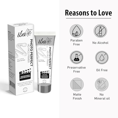 Iba Halal Care Photo Perfect Hd Face Primer, Transparent, 35 Gm