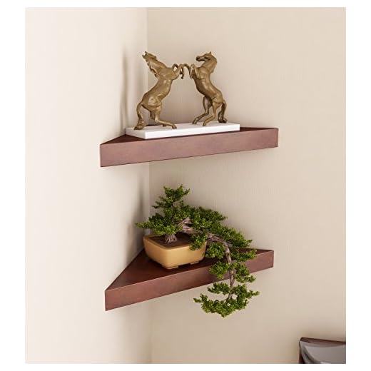 Home Sparkle DIY Cubic Wall Shelves (Brown)