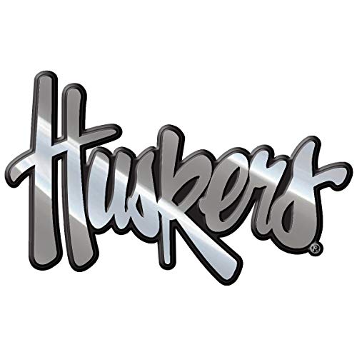 FANMATS 60361 Nebraska Cornhuskers Molded Chrome Plastic Emblem