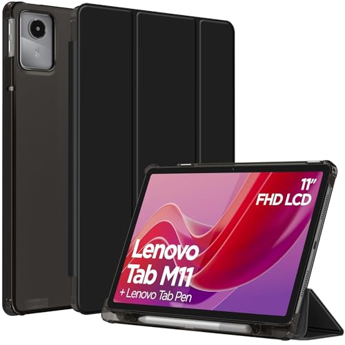 Coque Pour Tablette Lenovo Idea Tab - EDILIQ - Porte-stylo Intégré - Antichoc - Mode Veille/réveil Automatique - Informatique
