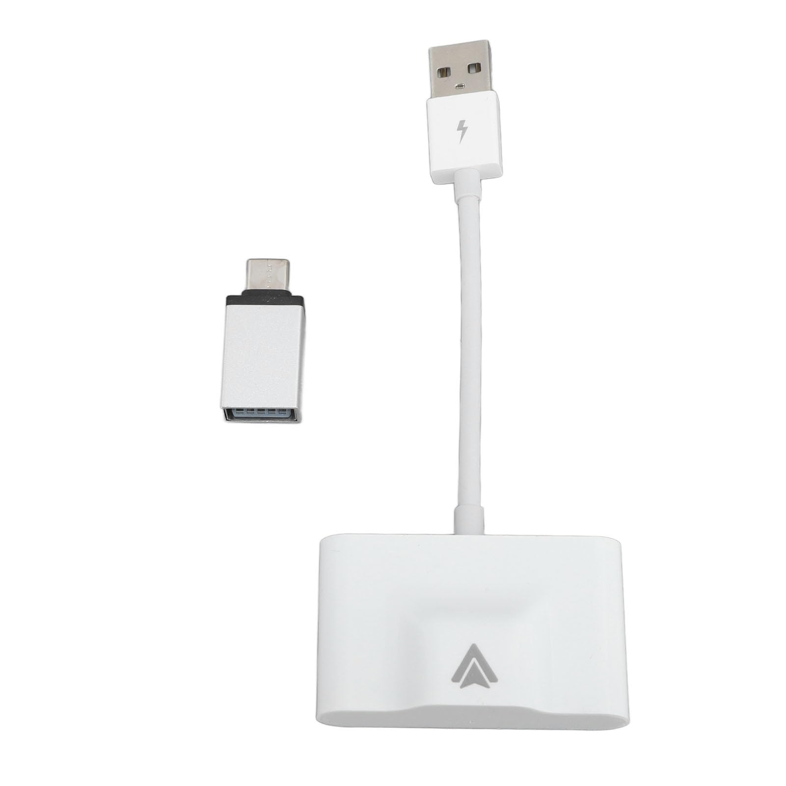 Adattatore per Auto Wireless Connessione Rapida Tipo C Plug and Play per Sistemi Stereo per Auto, Design Leggero, per 11 e Versioni Successive, Materiale ABS (WHITE)