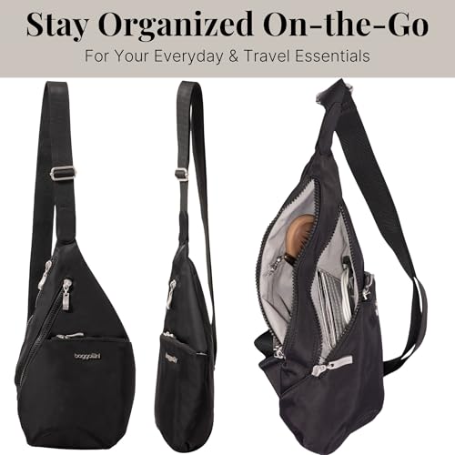 Image of Baggallini Mini Sling - 12x7 Sling Crossbody Bag Backpack with Adjustable Shoulder Strap