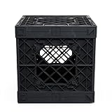 UbeCube Black Collapsible Storage Crate (13.5 x 13.5 x 13.5, 32L, Modern Style)