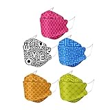 [CHENSEN] マスク kf94 KF94マスク 50枚入り 花柄 4層構造 高機能性 不織布マスク 衛生マスク 大型 白 立体構造 使い捨て 柳葉型マスク 口紅が付きにくい 飛沫防止 黄砂 粉塵 花粉 風邪予防 男女兼用 お出かけ安心(A-07)