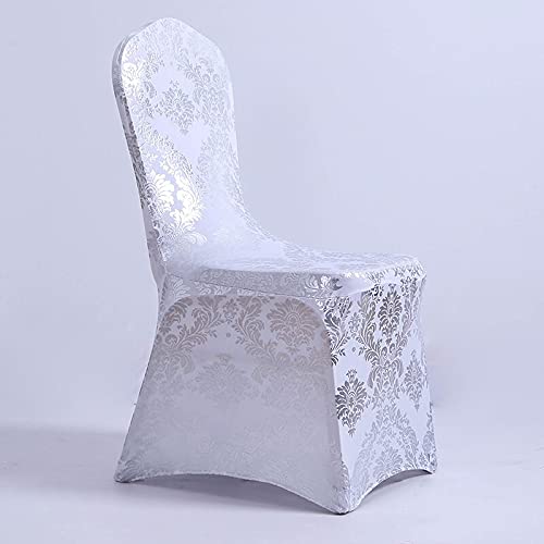 OOFAYWFD 2/4/10 PCS Chair Cover Spandex Stretch Slipcover, Suit for Wedding Anniversary Party Banquet, Elasticated Dining Room Chair Protector (Color : A, Size : 4pcs)