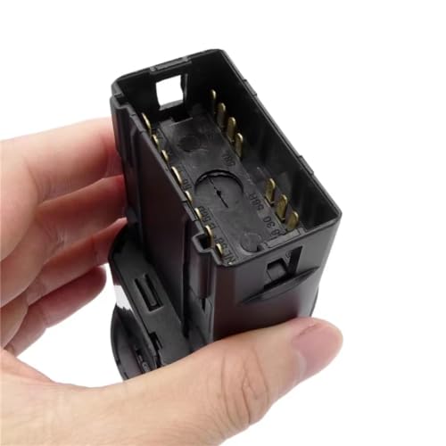 Interruptor luz faros compatible con VW Beetle acabado mate resistente para salpicadero 6