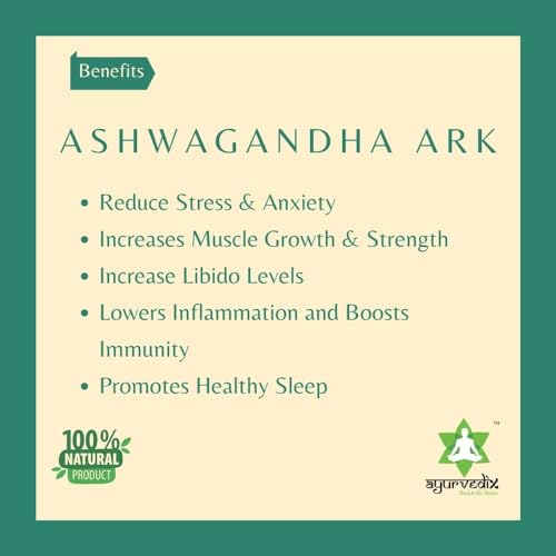 Image of Ashwagandha Ark 600ml | Herbal Hydrosol (Ashwagandha Distillate) | Supports Relaxation, Energy & Daily Wellness | Ayurvedic Liquid Tonic | 100% Natural & Chemical-Free | FSSAI Certified