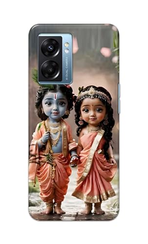 Image of Printed Hard Back Cover for Oppo A57 5G Back Cover (Radha Krishna Love -J2) -190724(EA)