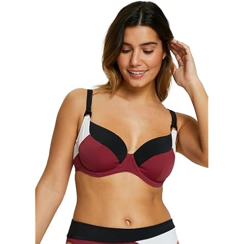 Haut de Bikini Sans Complexe Colorblock Prune Cover