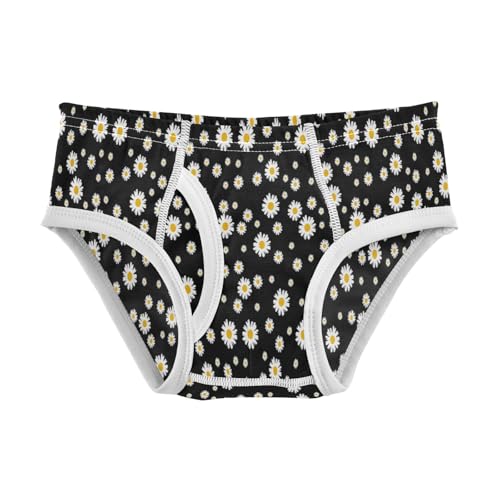 Boys' Exclusive Briefs Toddler Underwear 95% Combed Cotton Boxerbriefs 2T Daisy Pattern 67