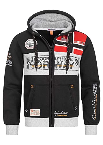 Geographical Norway Herren Sweat Jacke Sweater Sweat Shirt Hoodie...