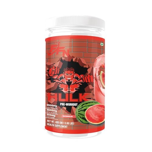 Fitness Freak Nutrition Pre-Workout (30 Servings) Premium Supplement for Enhanced Focus, Strength, Energy, and Pump 100% Dope-Free, Banned Substance Tested, 400g - Watermelon