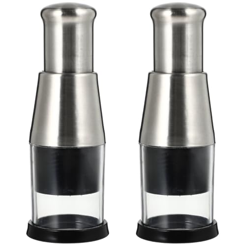 PRETYZOOM 2pcs Practical Garlic Slicer Portable Ginger Slicer Vegetable Chopper Easy Use Kitchen Gadget for Mincing Garlic Nuts and More