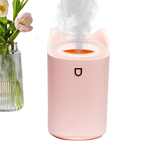 Desk Humidifier - Portable Mini Cool Mist Humidifier | 3 Mist Modes For Personal Use, Quiet Ultrasonic For Office & Bedroom, Travel Size With Night Light, White