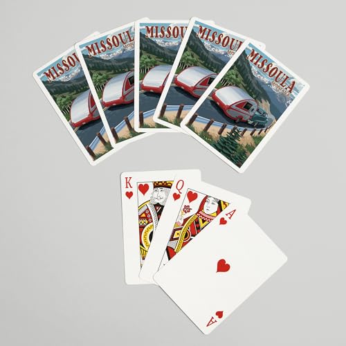 Lantern Press Baraja Poker Missoula Montana Retro miniatura 7