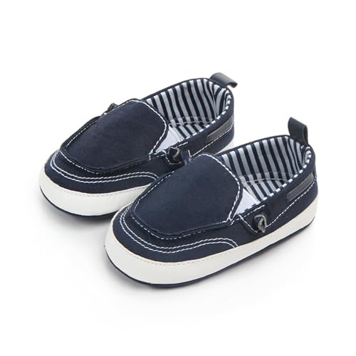Baby Slippers Shoelaces Solid Stripes Low Cut Unisex Denim Fashion Casual Classical Crib Shoes4